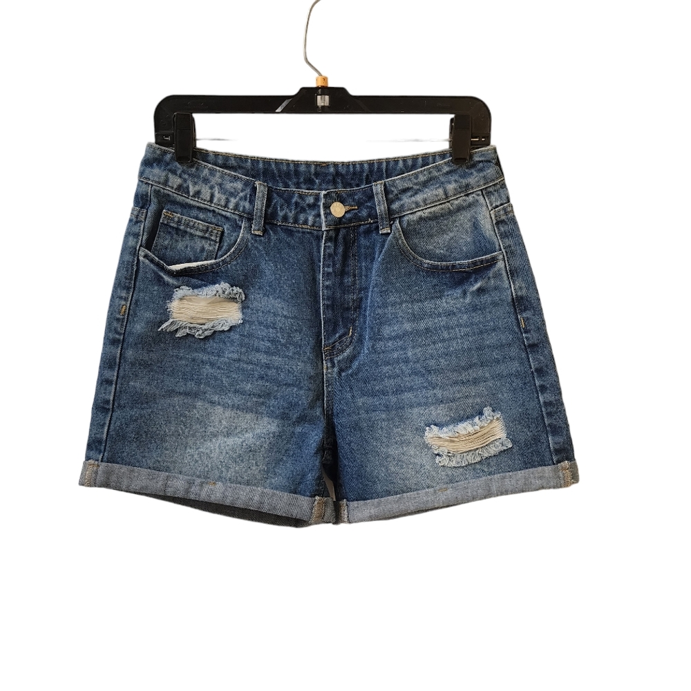 Shein Distressed Jean Mom Shorts